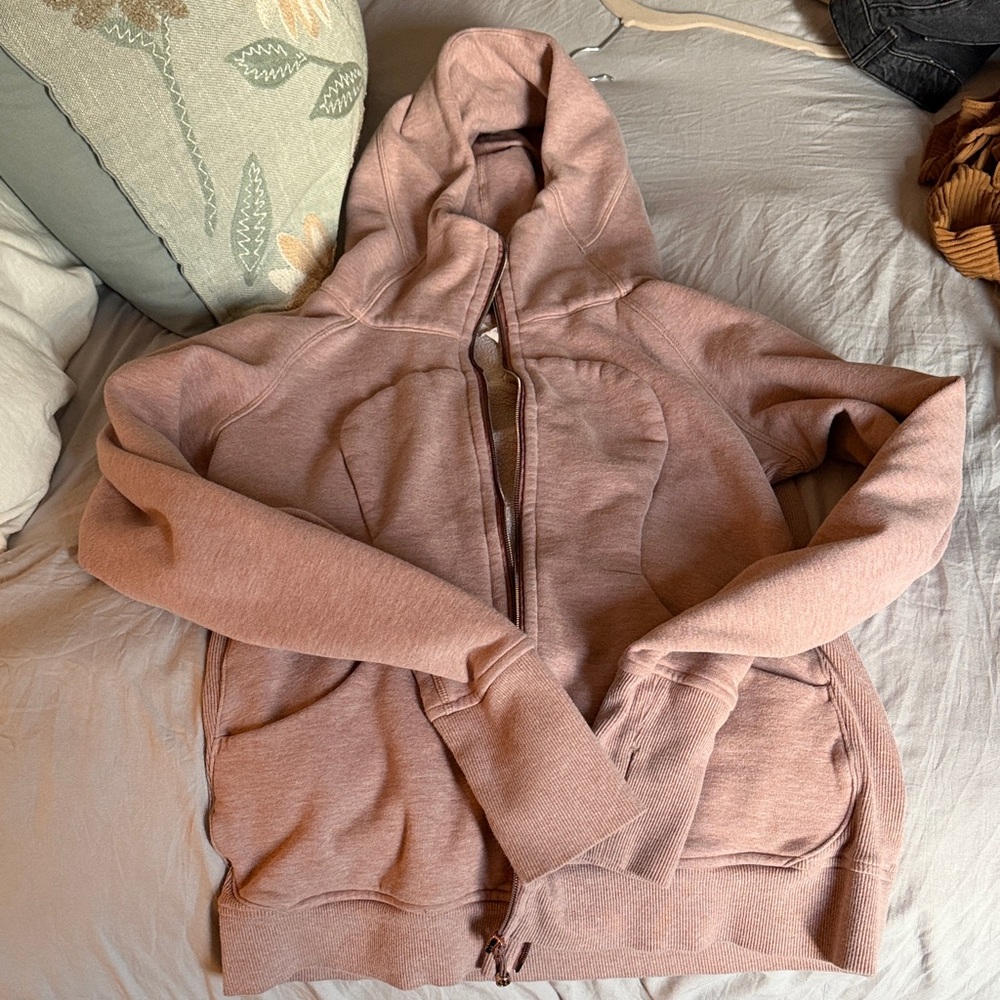 Lululemon Dusty Rose Zip-Up Hoodie